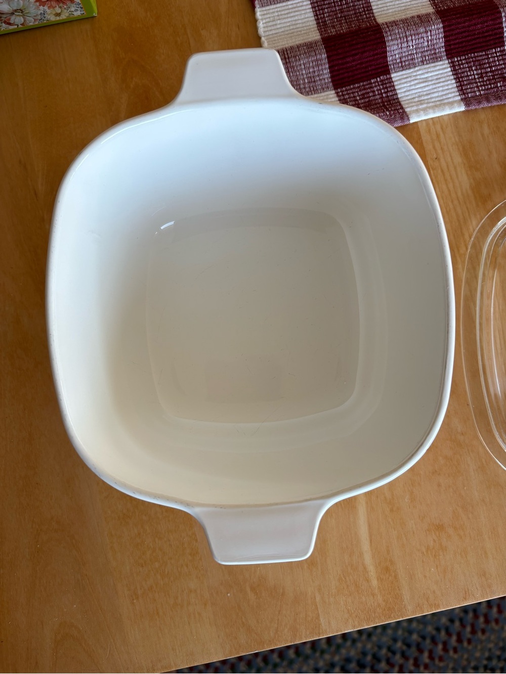 Corningware White Casserole with Blue Cornflower Pattern and Glass Lid - Picture 4 of 15